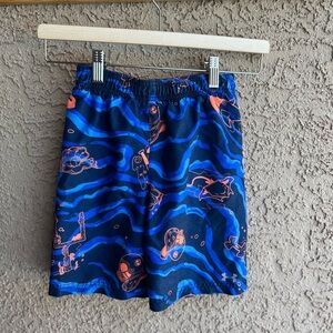 Under Armour Kids' Camo Blue Swim Shorts